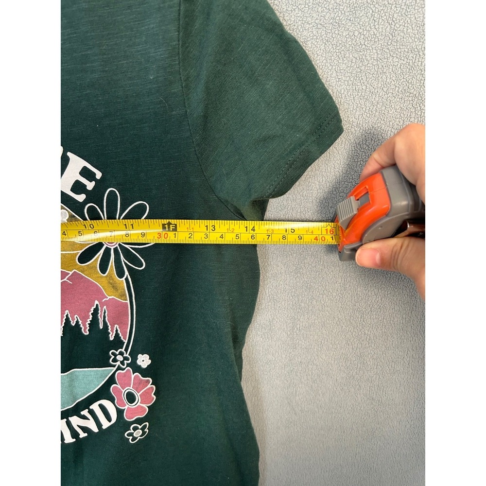 SO The Favorite Tee Girls Large 10/12 Green Elevate Your Mind Graphic T-Shirt - Picture 3 of 6